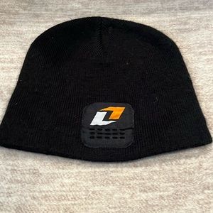 ONE industries black ski and cold weather beanie hat